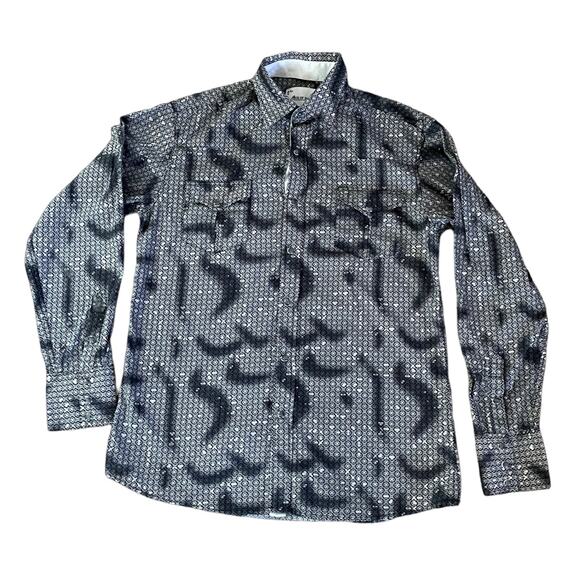 Ace of Diamonds Western Pearl Snap Shirt Size M Long Sleeve Cowboy Button Down - Picture 1 of 3